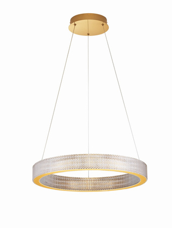 Luces Exclusivas lampa wisząca LED Yotau ściemnialna Ø 60 cm 70W 5286lm 3000K IP20 złota LE44729