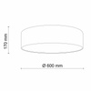 TK Lighting plafon Earth 4xE27 biało/grafitowy 4661