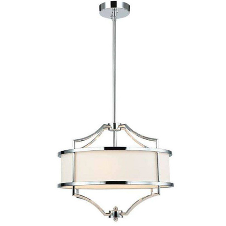 Orlicki Design żyrandol / lampa wisząca Stesso Cromo S 4xE27 biała/chrom OR80902