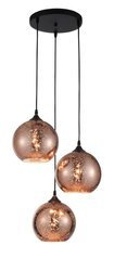 Luces Exclusivas lampa wisząca Cepeda 3xE27 miedziana LE41963