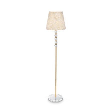Ideal Lux lampa podłogowa Queen E27 złota 157cm 077765