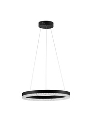 Luces Exclusivas lampa wisząca LED Acacio ściemnialna Ø 40 cm 23W 2521lm 3000K IP20 czarna LE43559