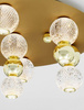 Luces Exclusivas plafon LED Ponce 32W 2745lm 3200K złoty Ø66cm LE42706