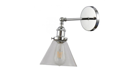 Lumina Deco kinkiet Nubi Pro W1 E27 chrom LDW 6801-1 (CHR+PR)