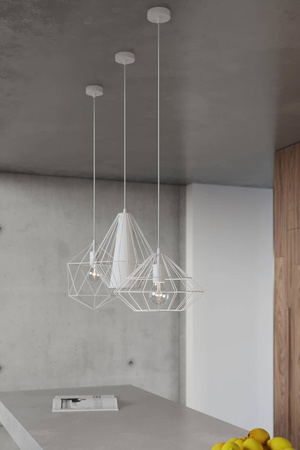 Sollux lampa wisząca Umberto E27 biała SL.0293