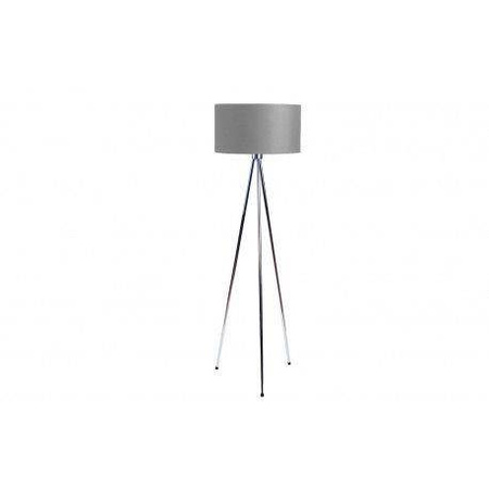 Azzardo lampa podłogowa Finn E27 szara/chrom 150cm AZ2967