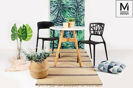 Modesto Design krzesło Zing czarne polipropylen C1028.BLACK