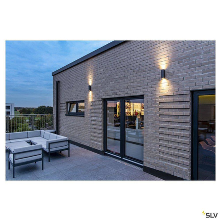 SLV kinkiet zewnętrzny Theo Up-Down Out 2xGU10 antracytowy IP44 229535