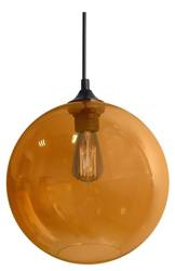 Candellux lampa wisząca Edison E27 bursztynowa 31-21397