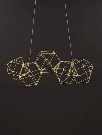 Luces Exclusivas żyrandol / lampa wisząca LED Asis 21,6W 1822lm 3000K złota LE42726