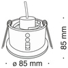 Maytoni oczko stropowe Zoom GU10 Ø8,5cm czarne DL032-2-01B