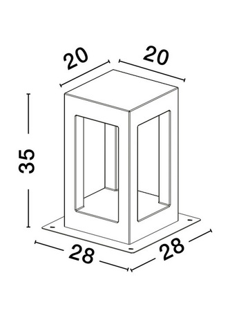 Luces Exclusivas lampa stojąca zewnętrzna LED Absalon 5W 200lm 3000K IP65 wys. 35 cm szara LE73571