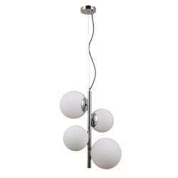 Italux lampa wisząca Riga 2xE27 + 2xE14 biała/chrom PND-44213-4B-CH