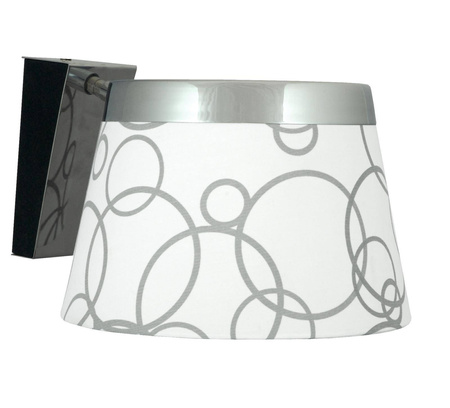 Candellux kinkiet Impresja E27 biały/chrom 21-46478