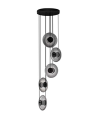 Luces Exclusivas lampa wisząca LED Huacaraje ściemnialna Ø 40 cm 40W 1100lm 3000K IP20 czarna LE44830