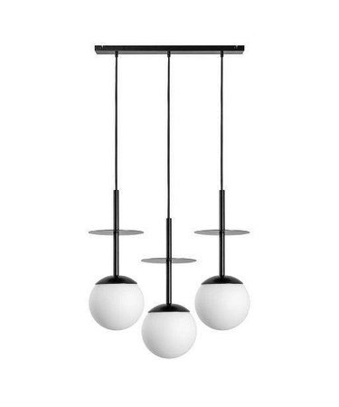 Ummo lampa wisząca potrójna Plaat A 3L 3xE27 czarna PLL322P0