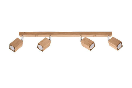 Sollux plafon (reflektorek) Keke 4 4xGU10 drewniany SL.1038