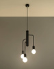 Sollux żyrandol / lampa wisząca Duomo 3m E27 czarna SL.0302