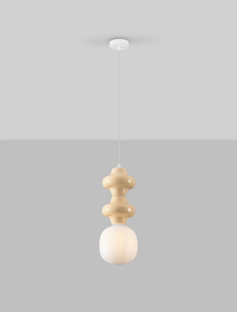 Luces Exclusivas lampa wisząca LED Vilrosa Ø 18 cm E14 1x5W IP20 żółta LE44557