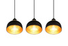 RL lampa wisząca Punch 3xE27 czarno/złota R30813032