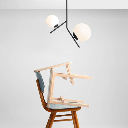 Aldex plafon Gallia E14 + E27 czarny 1095PL_H1