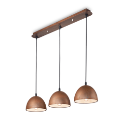 Ideal Lux lampa wisząca Folk 3xE27 brązowa 174235