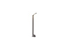 Azzardo lampa stojąca zewnętrzna LED Agape 80 6W 480lm 3000K szara 80cm IP54 AZ3483