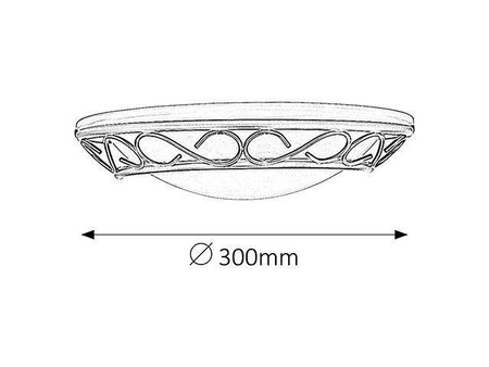 Rabalux plafon Athen E14 czarno/biały 3721