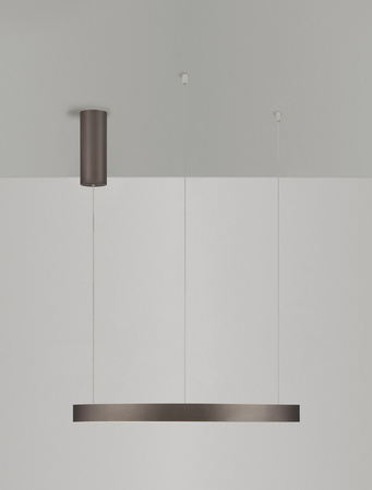 Luces Exclusivas lampa wisząca LED Bari ściemnialna Ø 60 cm 60W 2552lm 3000K IP20 brązowa LE44318