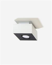 Sollux plafon Mono 1 GU10 biało/czarny SL.0066