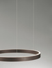 Luces Exclusivas lampa wisząca LED Bari ściemnialna Ø 60 cm 60W 2552lm 3000K IP20 brązowa LE44318