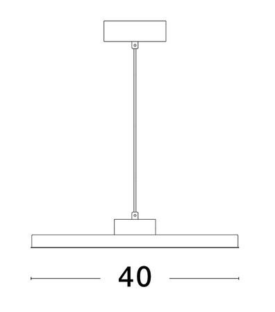 Luces Exclusivas lampa wisząca LED Acayo Ø 40 cm 30W 2221lm 3000K IP20 biała LE43331