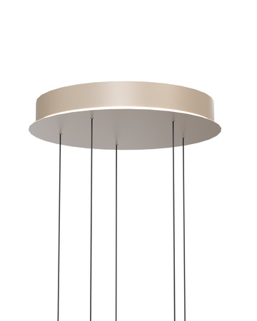 Aviano Lighting lampa wisząca LED Quiberon ściemnialna 30W 3000lm 3000K piaskowa 5039-513