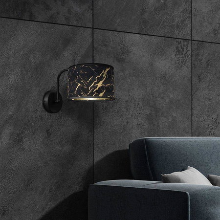 Milagro kinkiet Senso E27 czarno/złoty MLP7290