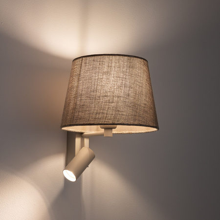 Nowodvorski kinkiet Tutoia E27 1x10W + GU10 R35 1x10W beżowy 11684