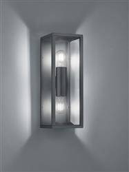 Trio kinkiet zewnętrzny Garonne 2xE27 antracytowy IP44 201860242