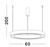 Luces Exclusivas lampa wisząca LED Milpa ściemnialna Ø 60 cm 40W 2153lm 3000K IP20 złota LE43280