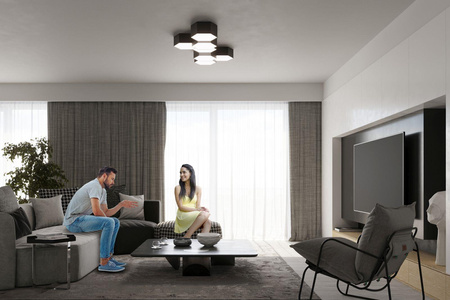 Sollux plafon Sunde 13 2xE27 czarny SL.1060