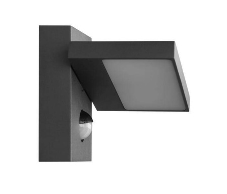 Trio kinkiet zewnętrzny LED z czujnikiem ruchu Horton 8W 1000lm 3000K antracytowy IP54 226369142