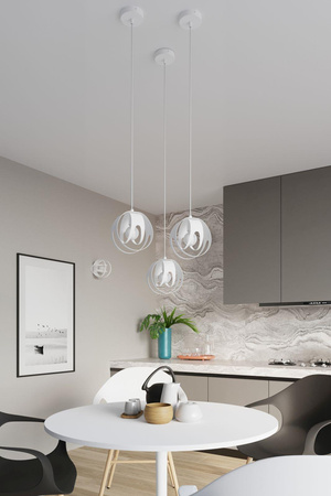 Sollux lampa wisząca Tulos 3P 3xE27 biała SL.1084