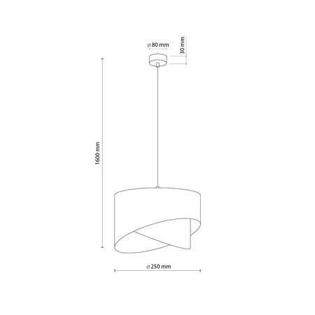 TK Lighting lampa wisząca Grant E27 czarno/złota 4823