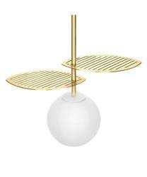 Ummo lampa wisząca Fyllo A G9 złota z mosiężnymi liśćmi FYA131P0