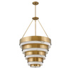 Quintiesse lampa wisząca Echelon 8xE14 mosiężna QN-ECHELON-8P