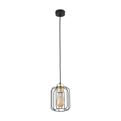 TK Lighting lampa wisząca Galaxy E27 czarno/złota 4714
