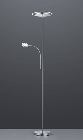 RL lampa podłogowa LED Ackbar 18W 1700lm 3000K nikiel 182,5cm R42752107