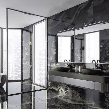 Rabalux kinkiet łazienkowy LED nad lustro Evan 18W 1850lm 4000K czarno/biały IP44 2167