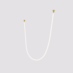 Light Prestige lampa wisząca Rope 50W 6600lm 3000K biała/złota 2m LP-642/2M