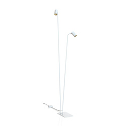 Nowodvorski lampa podłogowa Mono II 2xGU10 biało/złota 212cm 7715