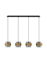 Luces Exclusivas lampa wisząca LED Vieja E27 4x12W IP20 czarno/złota LE43672