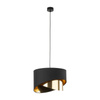 TK Lighting lampa wisząca Grant E27 czarno/złota 4823